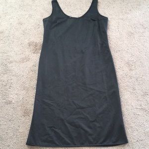 VINTAGE Black Sleeveless Midi Dress Liner Size 6